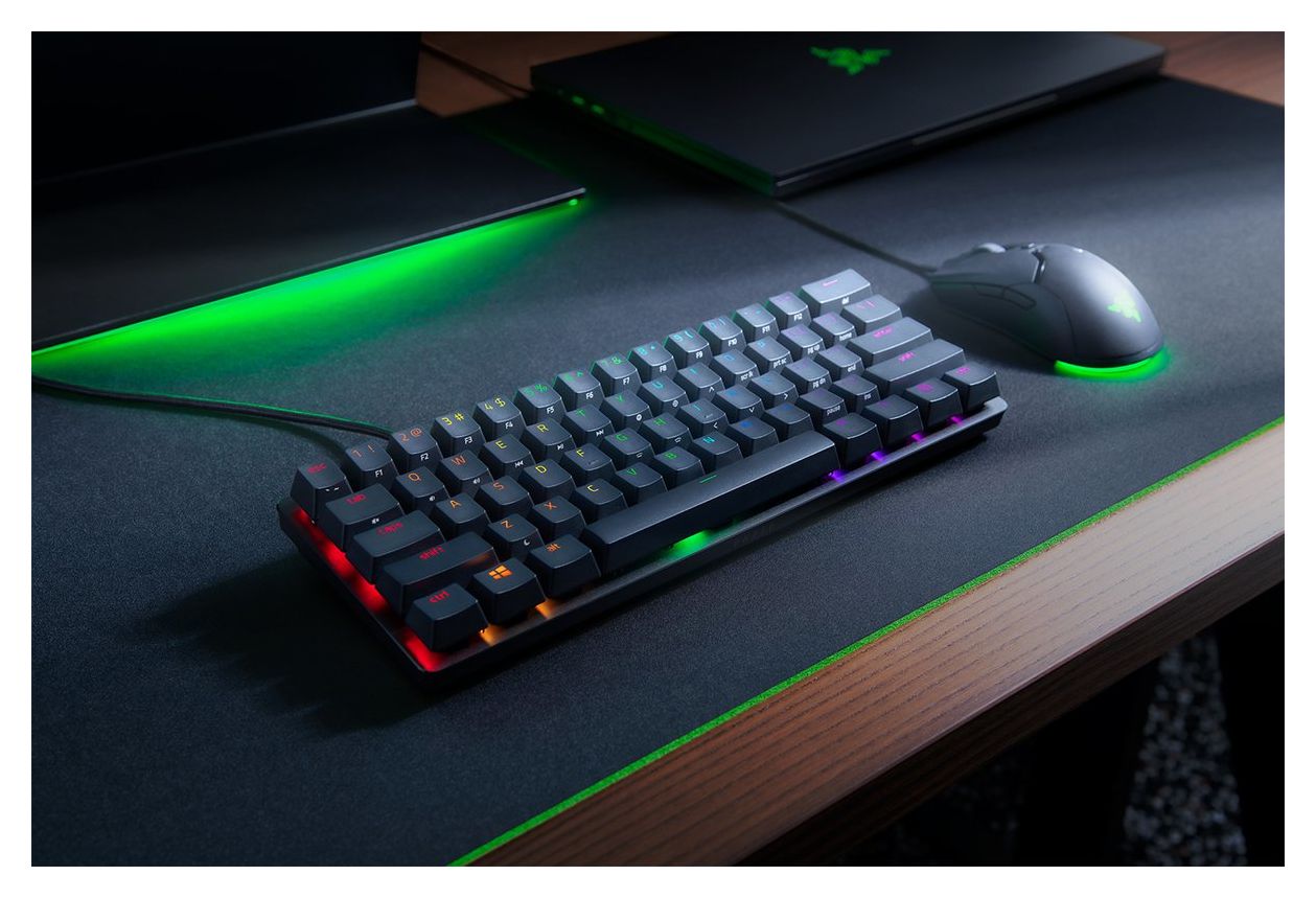 Huntsman Mini RGB-LED Gaming Tastatur USB  (Schwarz) 