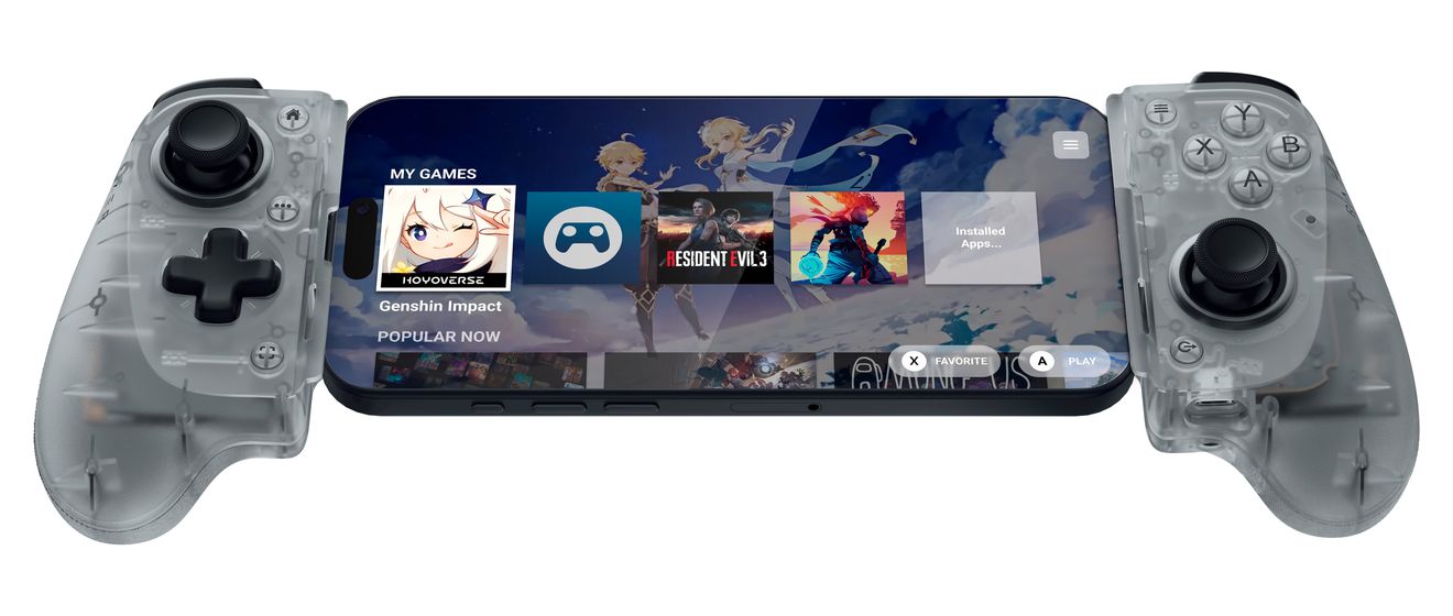 Kishi V3 Analog Gamepad für Android, iOS  (Weiß) 