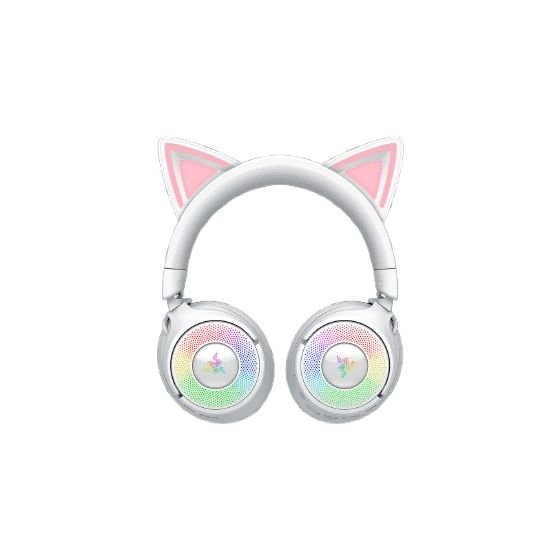 Kraken Kitty V3 Pro Over Ear Bluetooth Kopfhörer kabelgebunden&kabellos 70 h Laufzeit USB Typ-A  (Weiß) 