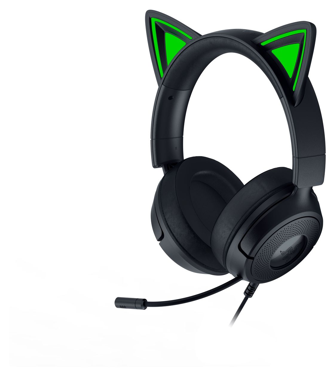 Kraken Kitty V3 X Over Ear Kopfhörer Kabelgebunden USB Typ-A  (Schwarz) 