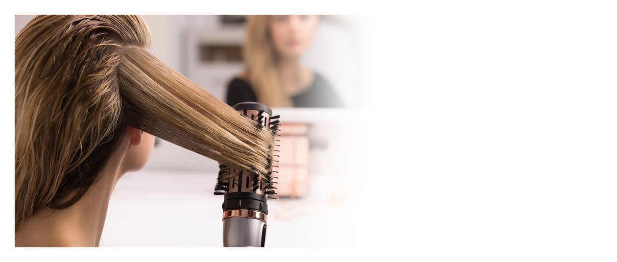 AS8810 Keratin Protect Warmluftbürste 1000 W (Silber, Schwarz, Gold) 