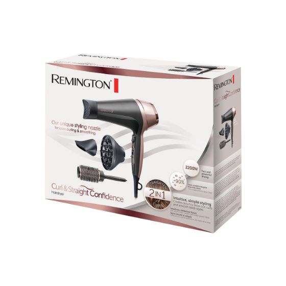 D5706 Curl & Straight Confidence Haartrockner 2200 W (Schwarz, Rosa-Goldfarben) 