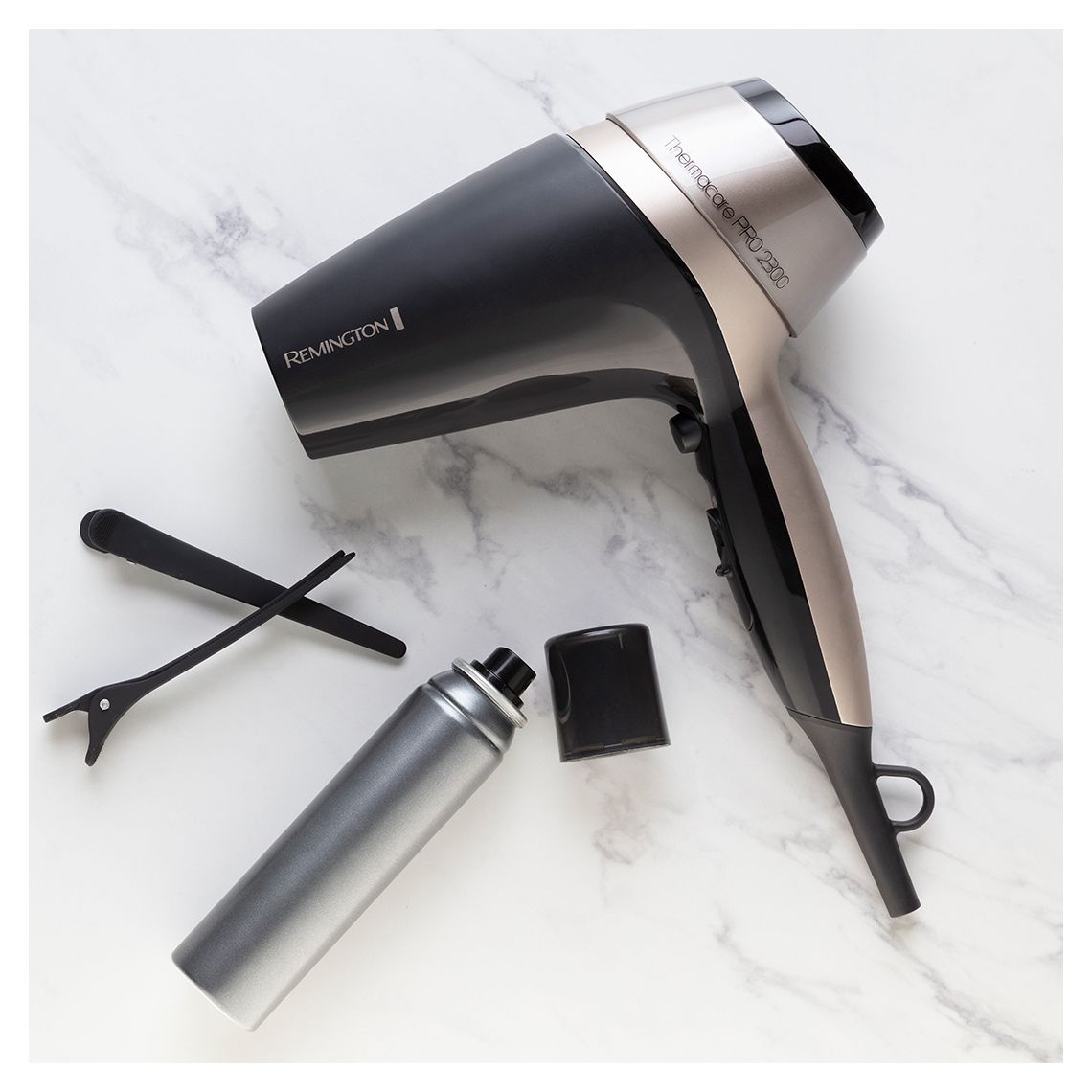 D5715 ThermaCare Pro Haartrockner 2300 W  (Schwarz, Braun) 