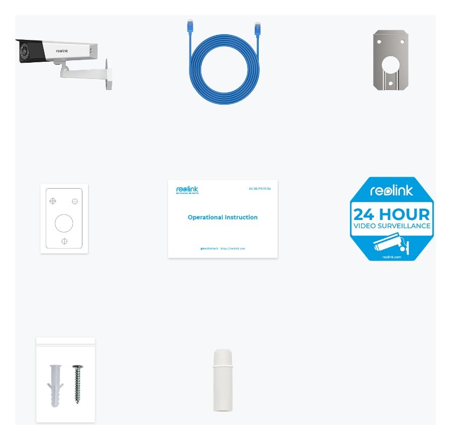 Duo Series P730 4608 x 1728 Pixel IP-Sicherheitskamera IP66 Außen Nachtsicht  (Weiß, Schwarz) 