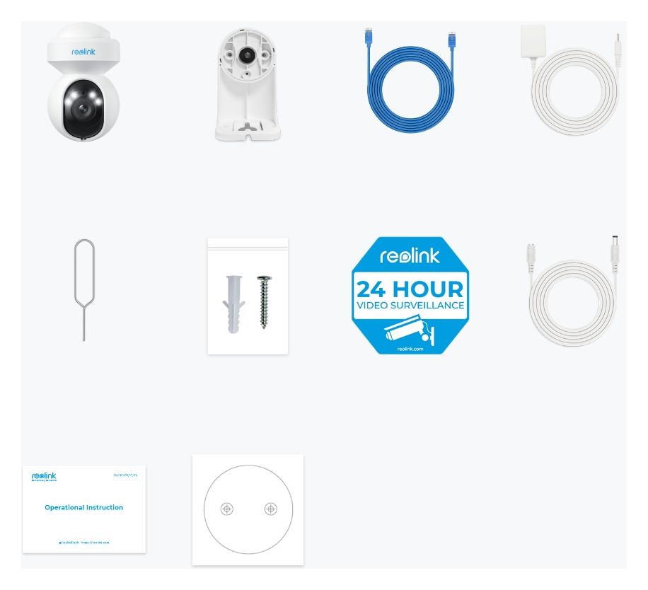 E Series E560 3840 x 2160 Pixel IP-Sicherheitskamera IP65 Innen & Außen Nachtsicht  (Weiß) 