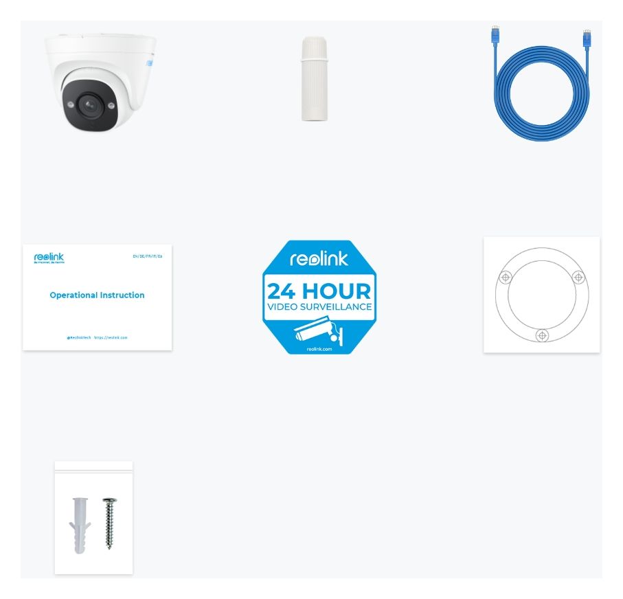 P324 2880 x 1616 Pixel IP-Sicherheitskamera IP67 Innen & Außen Nachtsicht  (Weiß) 