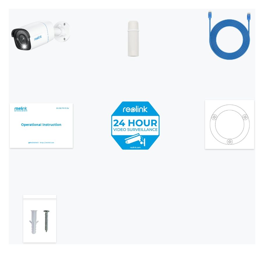 P330 3840 x 2160 Pixel IP-Sicherheitskamera IP66 Innen & Außen Nachtsicht  (Weiß) 