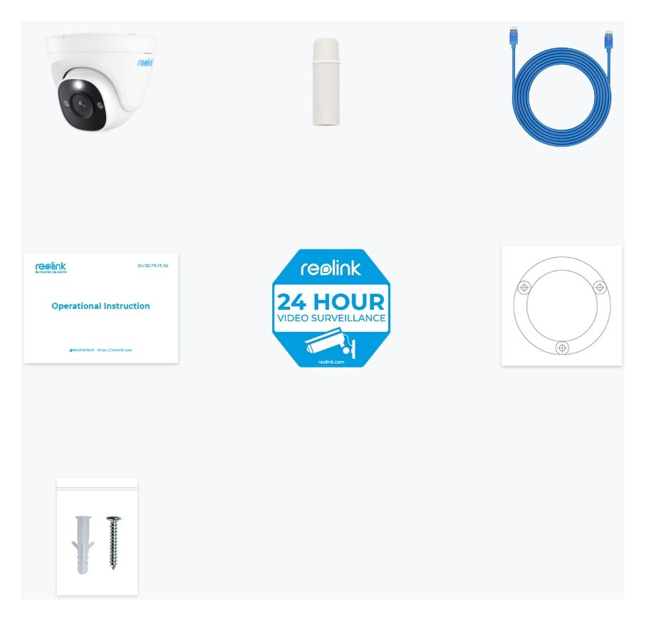 TrackMix Series P334 3840 x 2160 Pixel IP-Sicherheitskamera IP66 Innen & Außen Nachtsicht  (Weiß) 