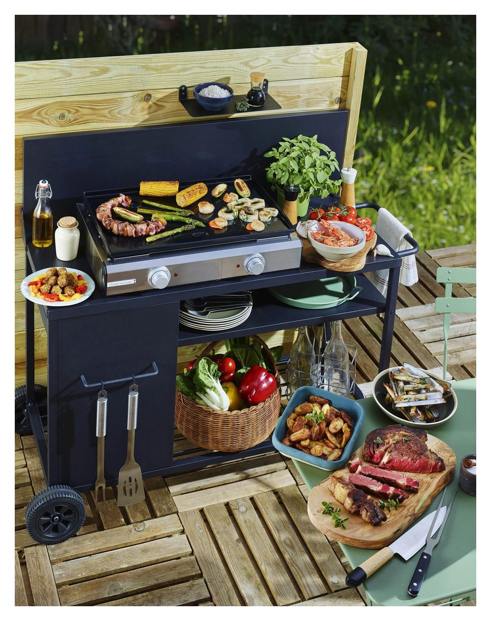 QPL1060 1 Zone(n) 2500 W mit 570 x 350 mm Fläche  (Schwarz, Edelstahl) 