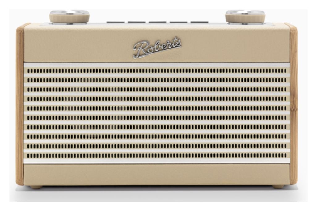 Rambler Uno Bluetooth DAB, DAB+, FM Radio Tragbar  (Bambus, Cremefarben) 