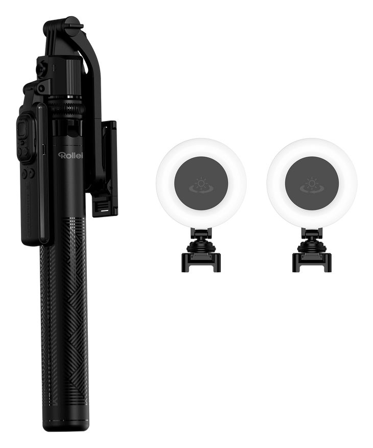 Easy Creator Quadpod mit AI Tracking 4 Bein(e) Stativ Smartphone-/Action-Kamera Bluetooth  (Schwarz) 