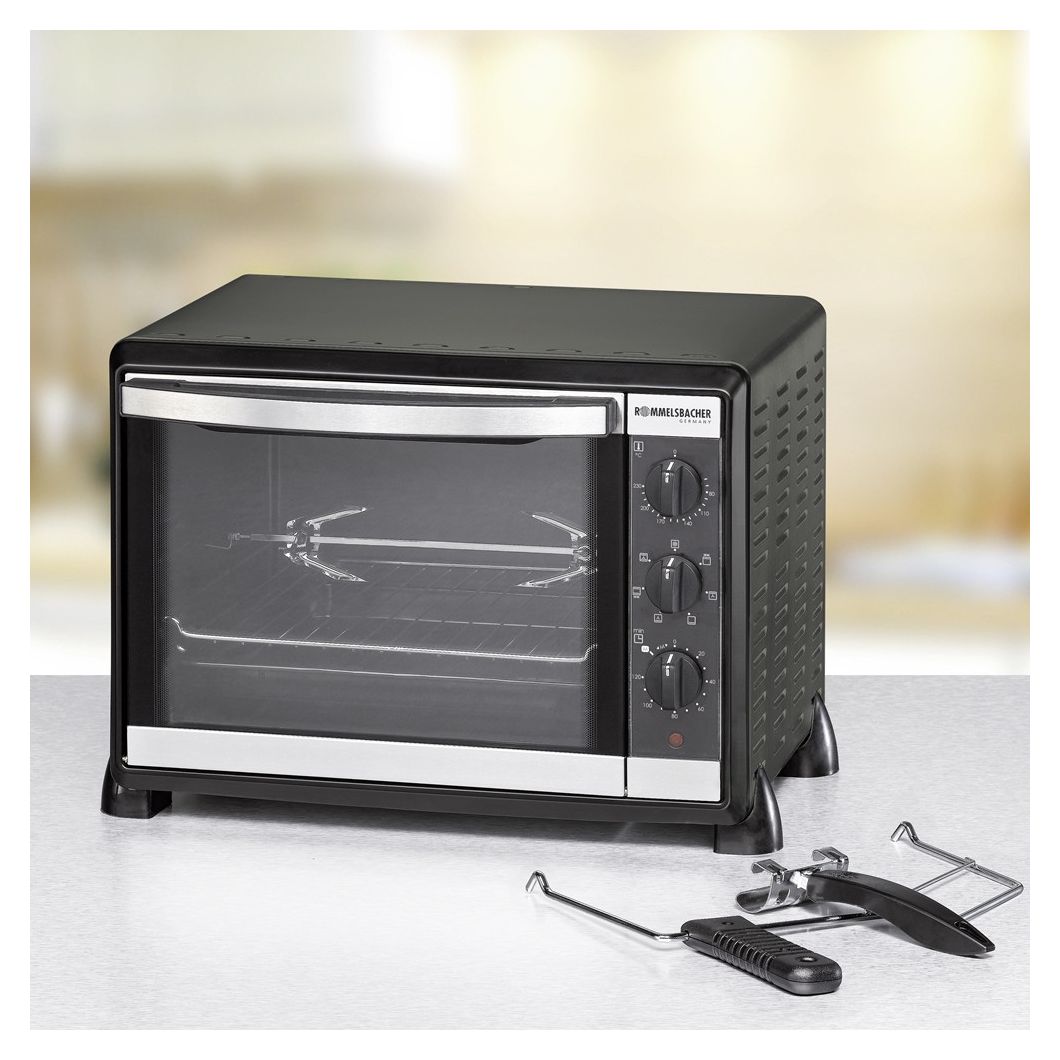 BG1550 Back+Grill Ofen 1550W 30l 4 Einschubebenen Drehspieß 
