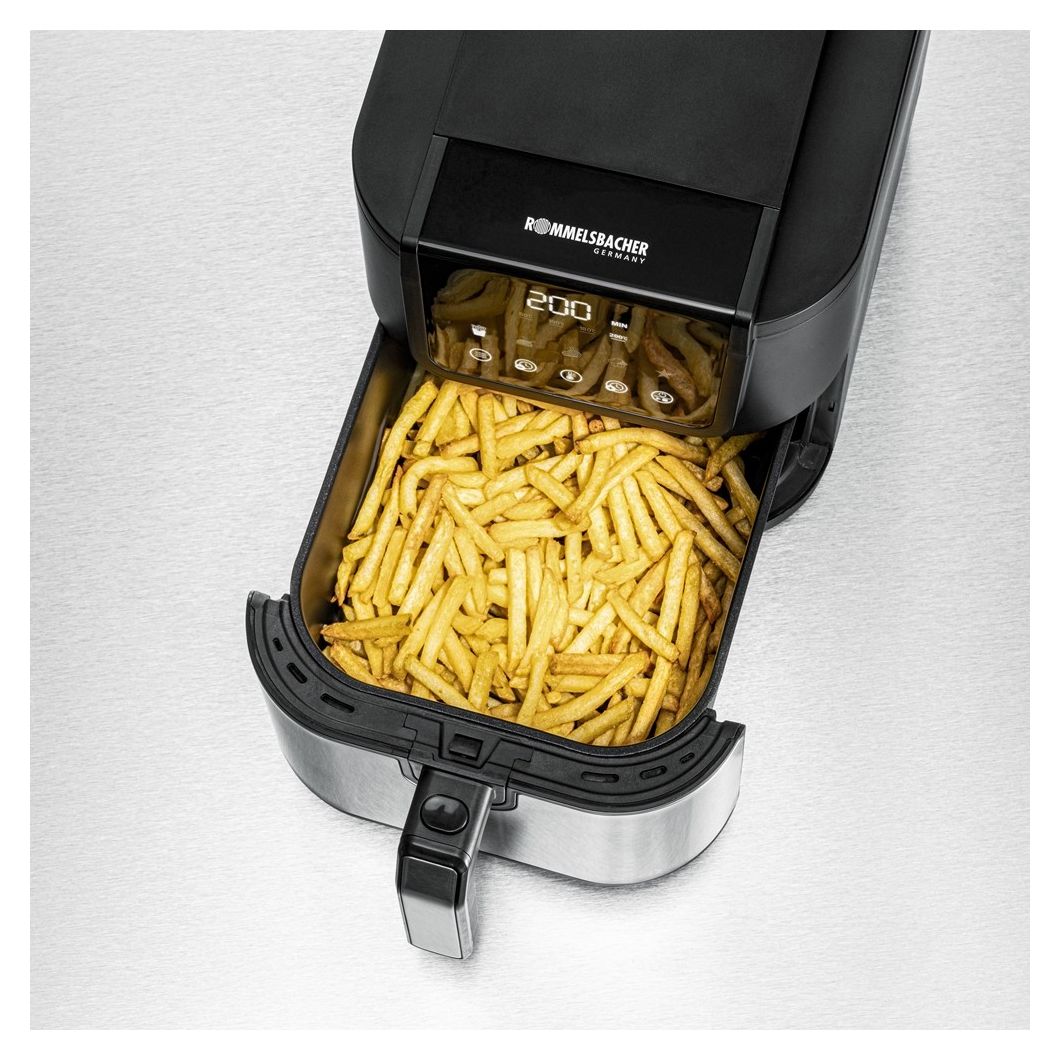 FRH1500 Heißluftfritteuse 5 l 1500 W  (Schwarz, Edelstahl) 