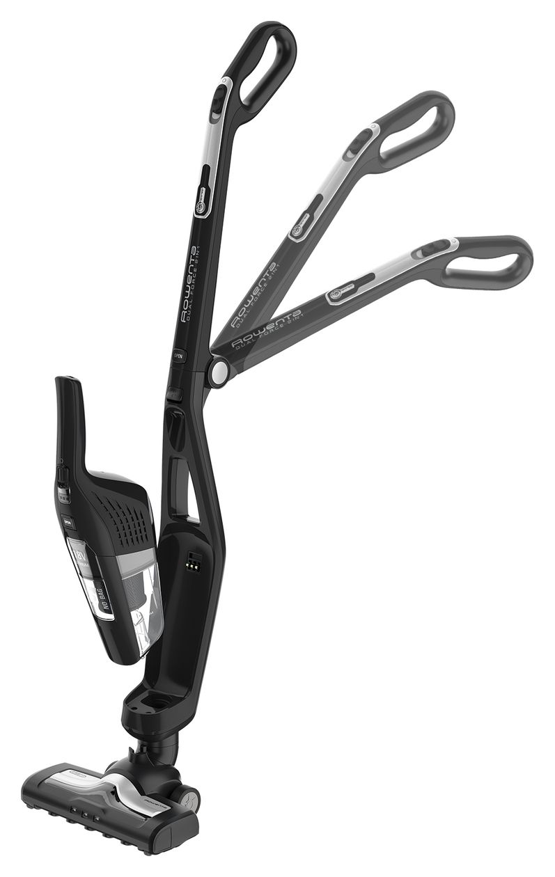 RH6735 Dual Force 2in1 Handstaubsauger Beutellos bis 45 min Laufzeit 18 V  (Schwarz) 