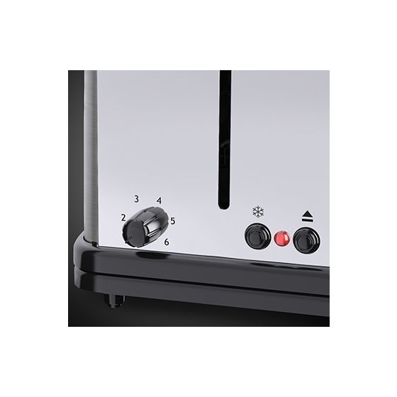 23610-56 Oxford Toaster 4 Scheibe(n) 6 Stufen  (Schwarz, Edelstahl) 