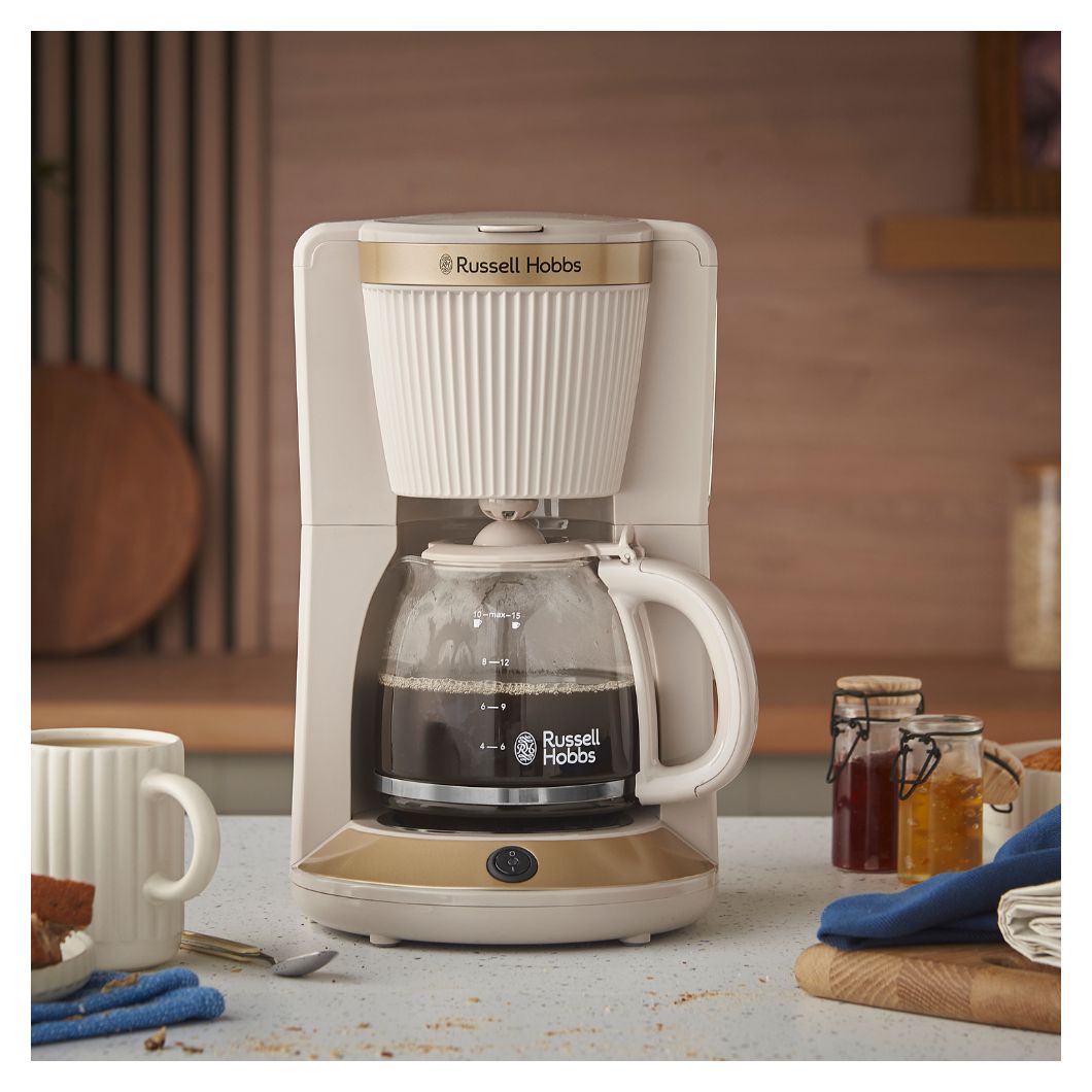 26781-56	Bronte 10 Tassen Filterkaffeemaschine 1,2 l  (Gold, Steinfarbe) 