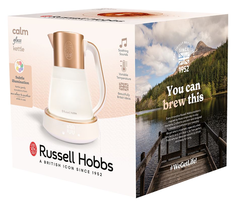 27450-70 Calm 1,7 l Wasserkocher 2400 W  (Gold, Weiß) 