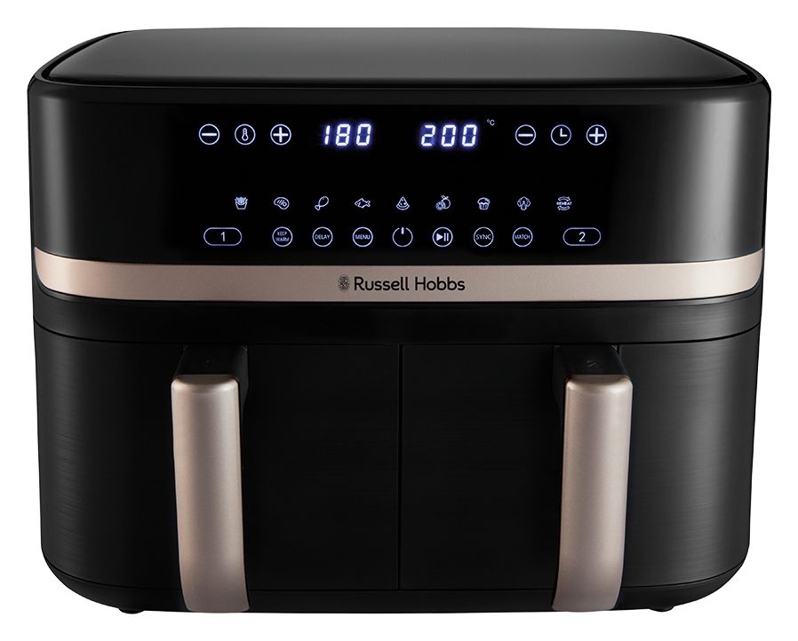 27680-56	SatisFry Dual Basket Doppel Heißluftfritteuse 9 l 2800 W  (Schwarz) 
