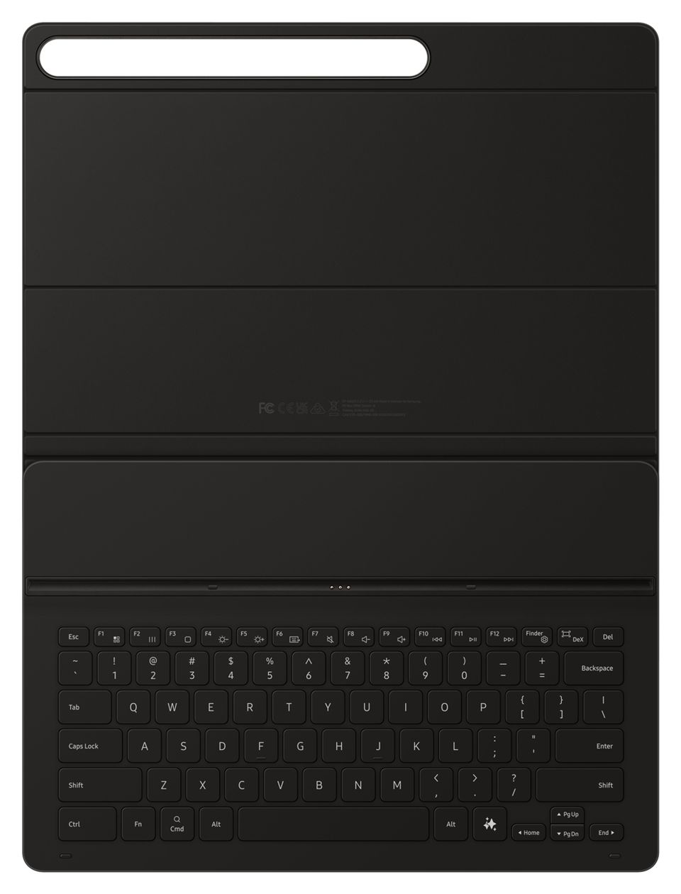Book Cover Keyboard Slim für Samsung Galaxy Tab S10 FE+  (Schwarz) 