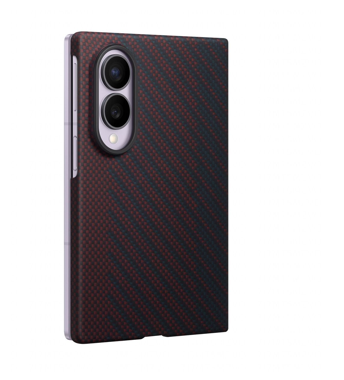 Carbon Magnet Case Cover für Samsung Z Fold8  (Rot) 