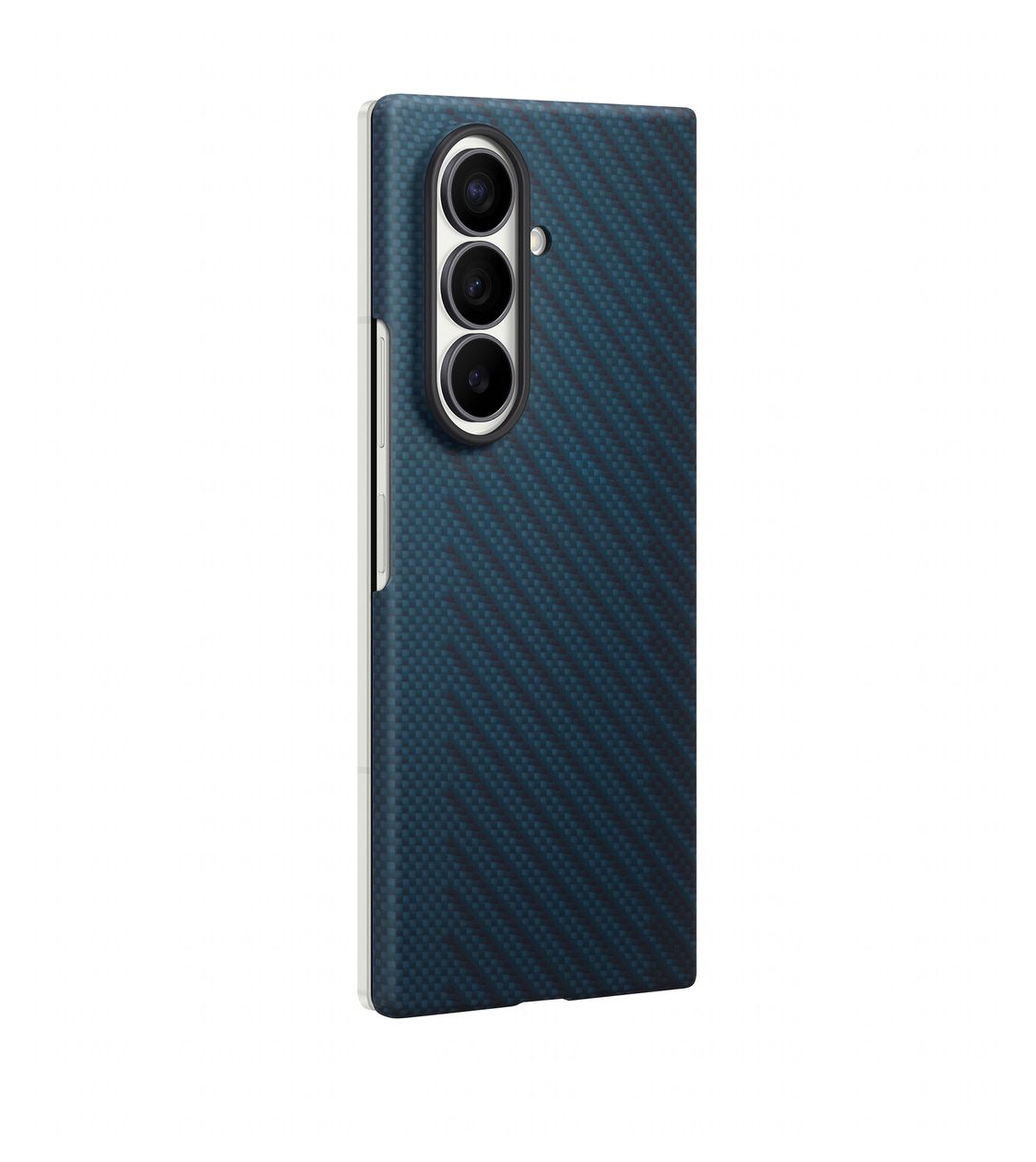 Carbon Magnet Case Cover für Samsung Z Fold8  (Blau) 