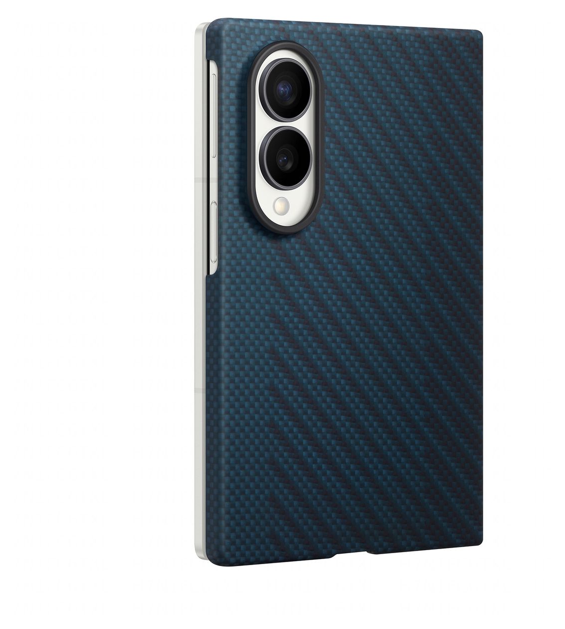 Carbon Magnet Case Cover für Samsung Z Fold8  (Blau) 
