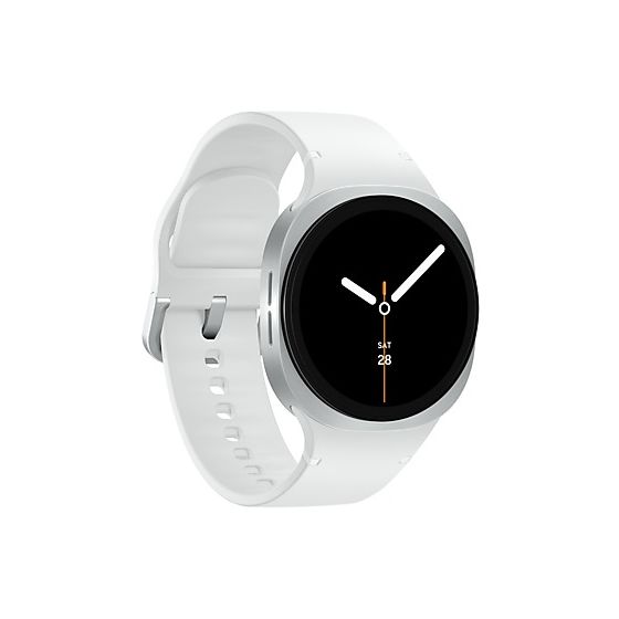 Galaxy Watch8 Digital 40 mm Smartwatch Rund IP68 327 ppi  (Silber) 