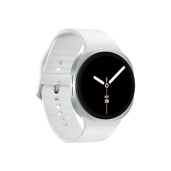Galaxy Watch8 Digital 44 mm Smartwatch Rund IP68 327 ppi  (Silber) 