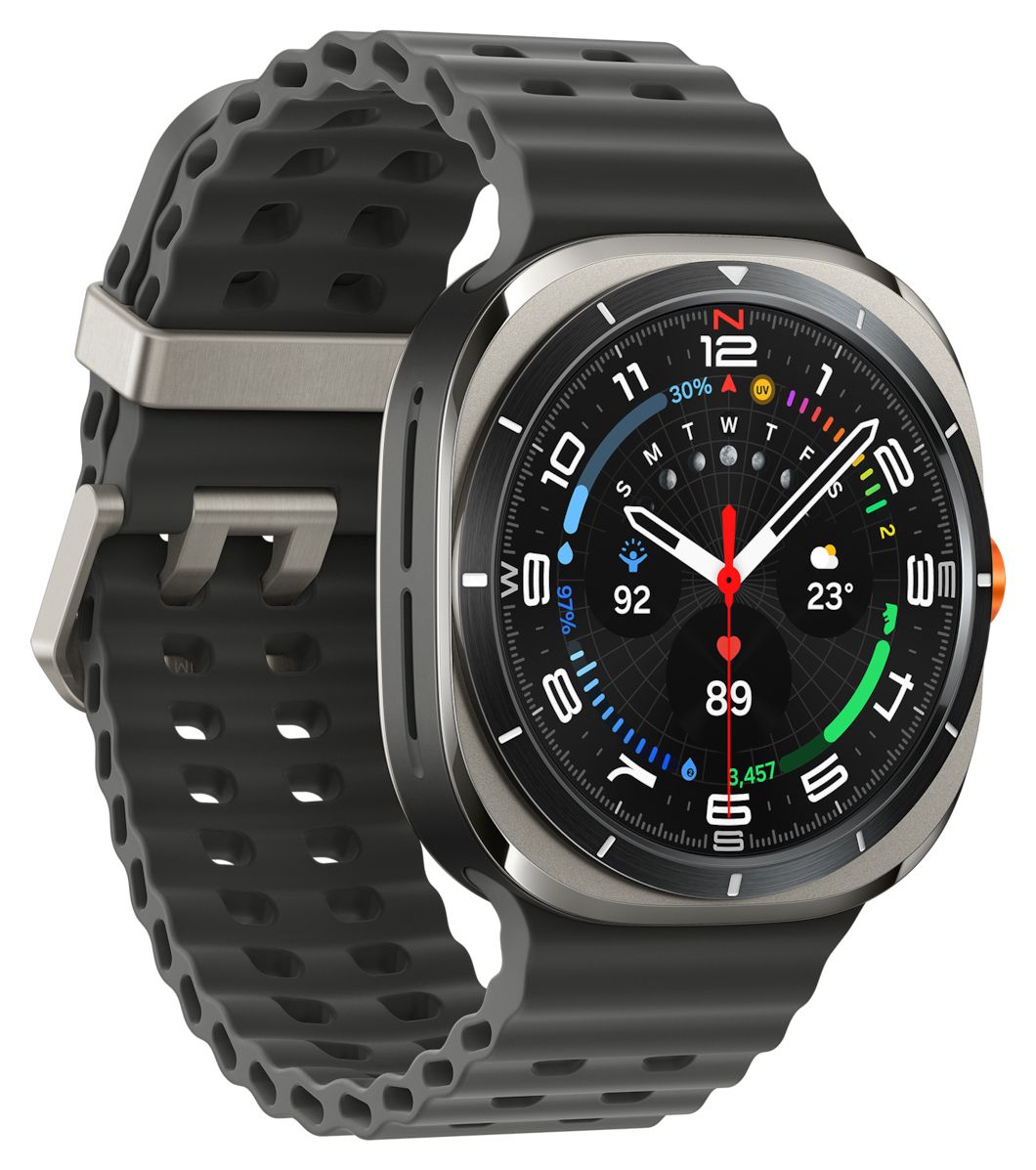 Galaxy Watch Ultra (2025) Digital 47 mm  Smartwatch Rund IP68 327 ppi 4G  (Silber) 