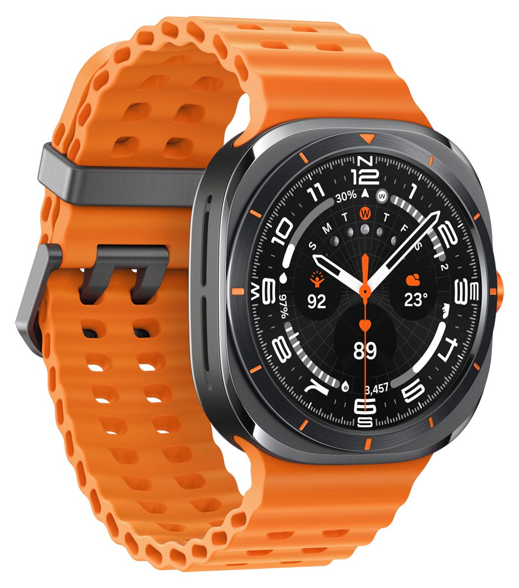 Galaxy Watch Ultra (2025) Digital 47 mm  Smartwatch Rund IP68 327 ppi 4G  (Grau) 