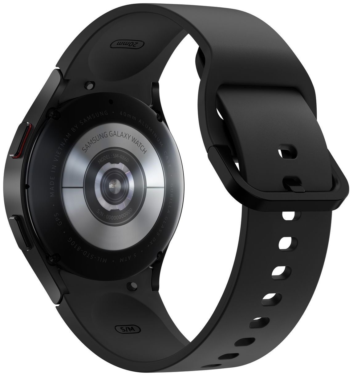 Galaxy Watch 4 Digital 40 mm Smartwatch Rund IP68 4G (Schwarz) 