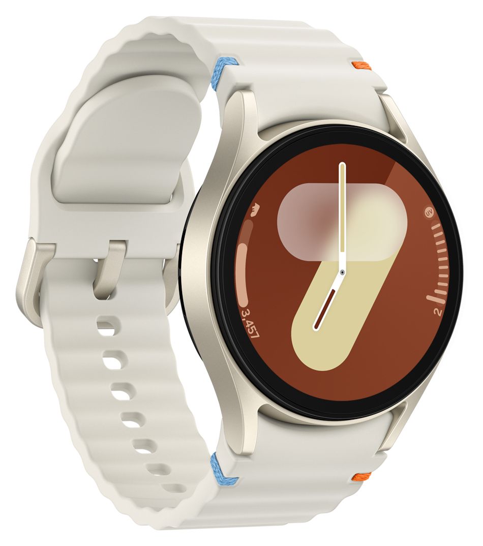 Galaxy Watch7 Digital 40 mm S/M Smartwatch Rund IP68 330 ppi 4G  (Cremefarben) 