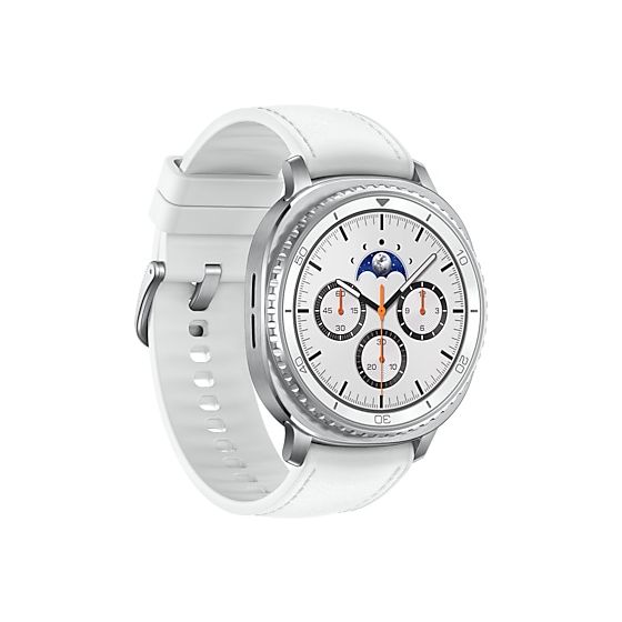 Galaxy Watch8 Classic Digital 46 mm Smartwatch Rund IP68 40 h 327 ppi  (Silber) 