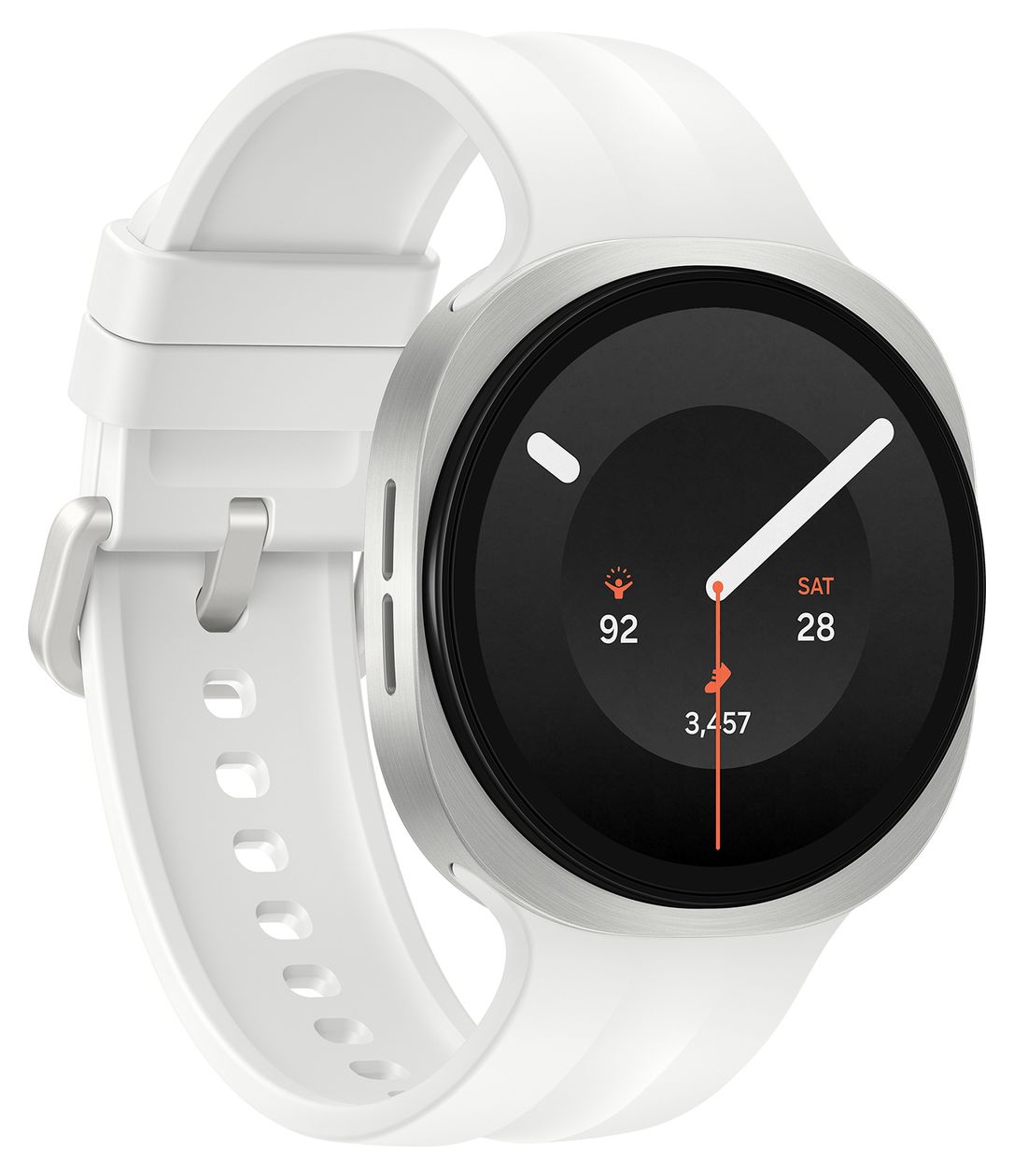 Galaxy Watch9 Digital 40 mm Smartwatch Rund IP68 40 h 327 ppi 4G  (Silber) 