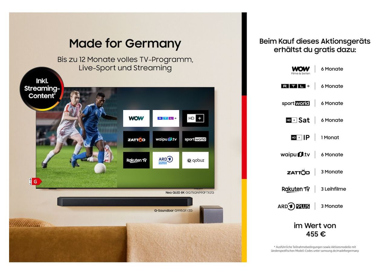GQ50QN94FAT NeoQLED 127 cm (50 Zoll) Fernseher 4K Ultra HD VESA 200 x 200 mm 