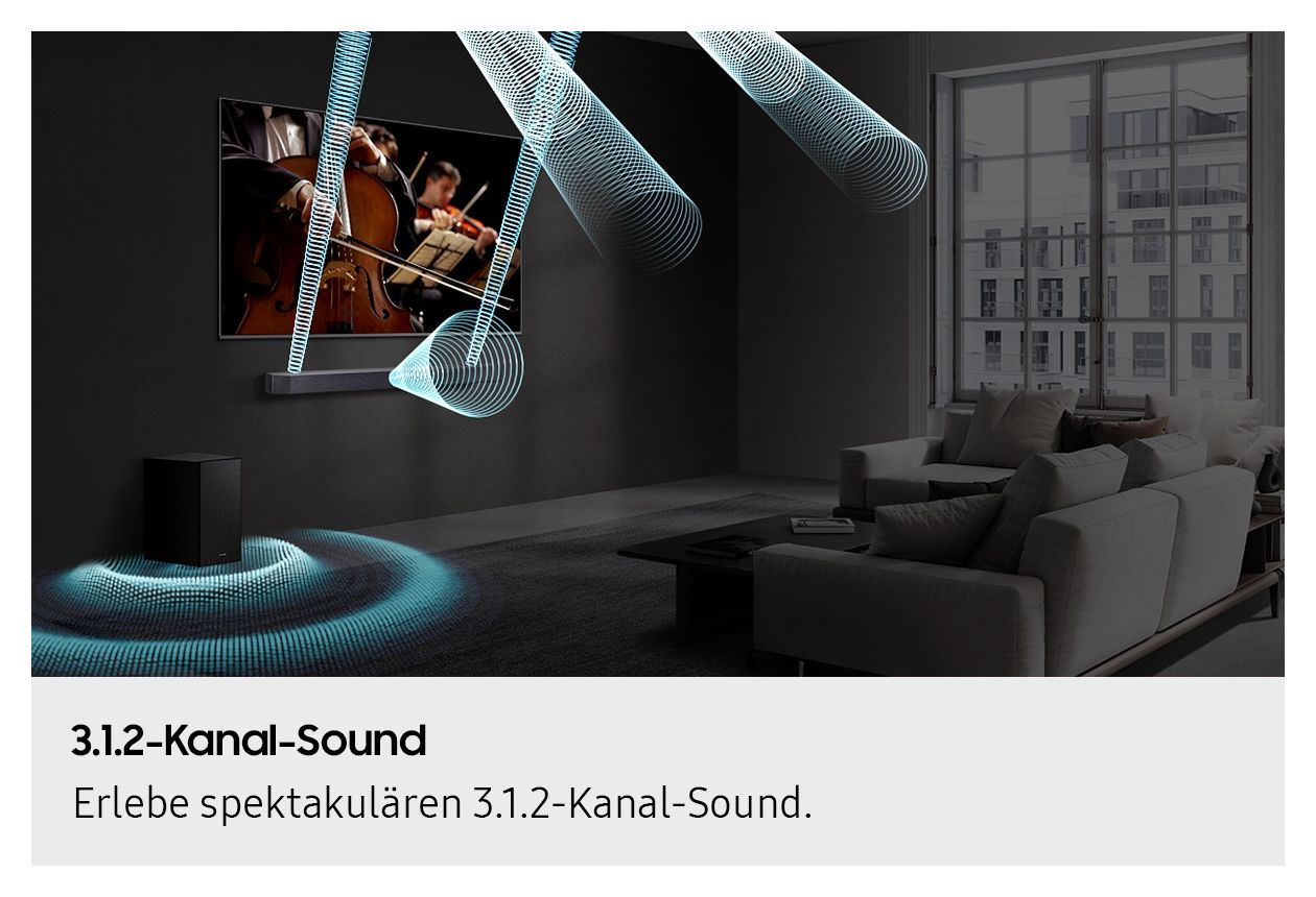 HW-Q610GF Soundbar 3.1.2 Kanäle  (Schwarz) 