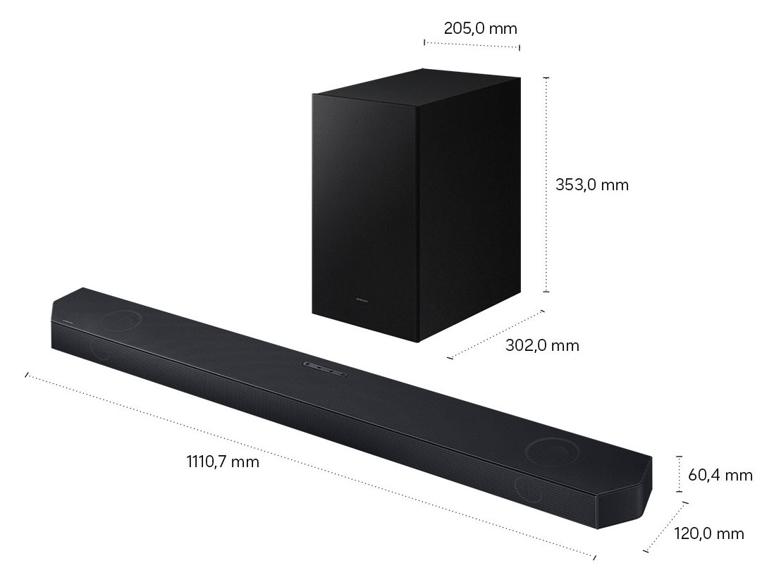 HW-Q610GH Soundbar 3.1.2 Kanäle  (Schwarz, Titan) 