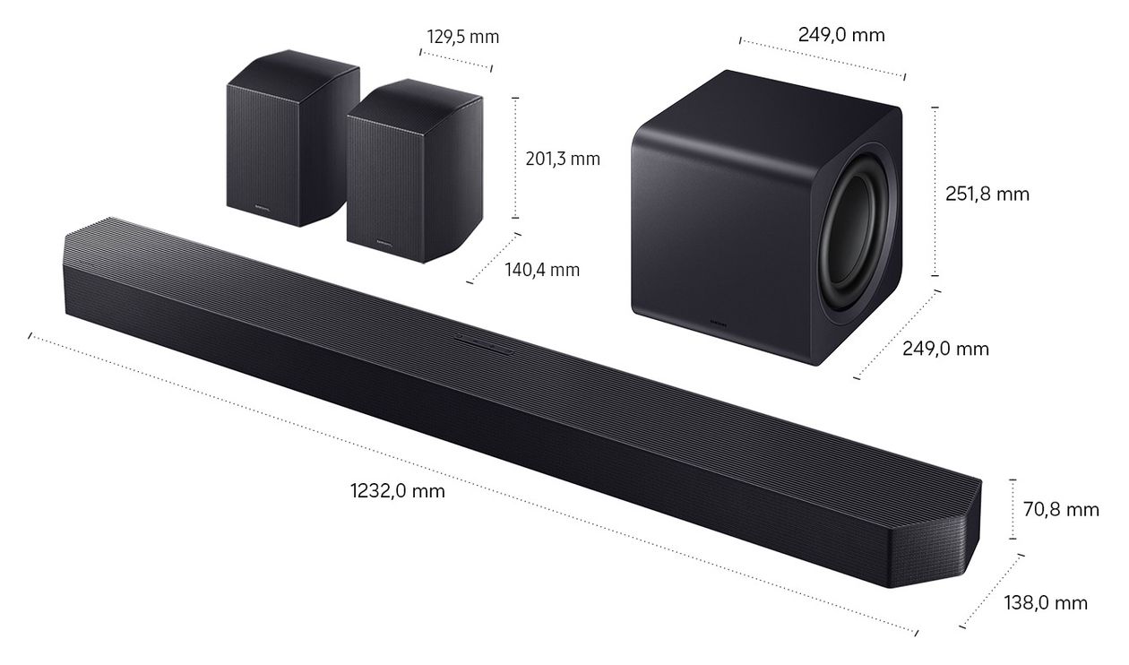 HW-Q995GH Soundbar 11.1.4 Kanäle  (Schwarz, Titan) 