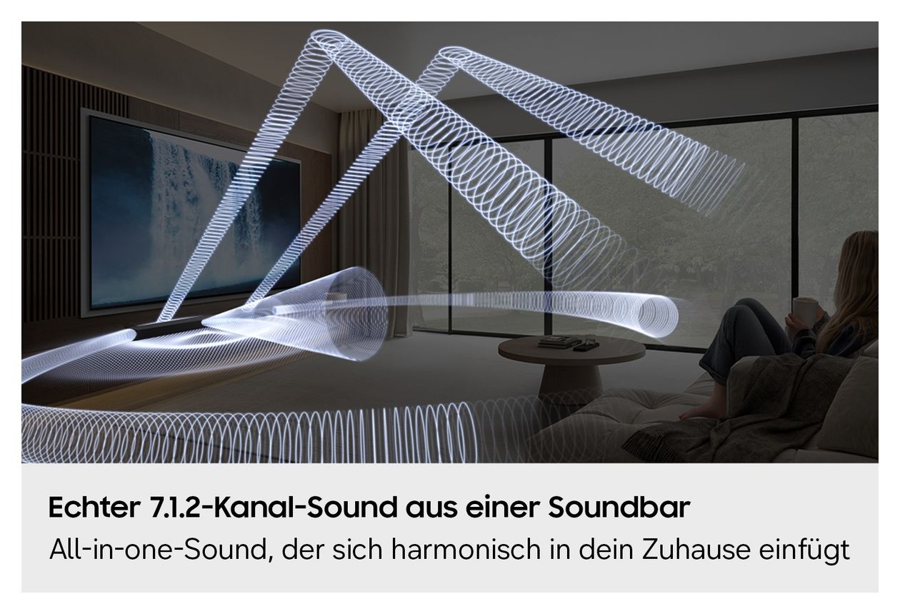 HW-QS95GH Soundbar 7.1.2 Kanäle  (Schwarz, Titan) 
