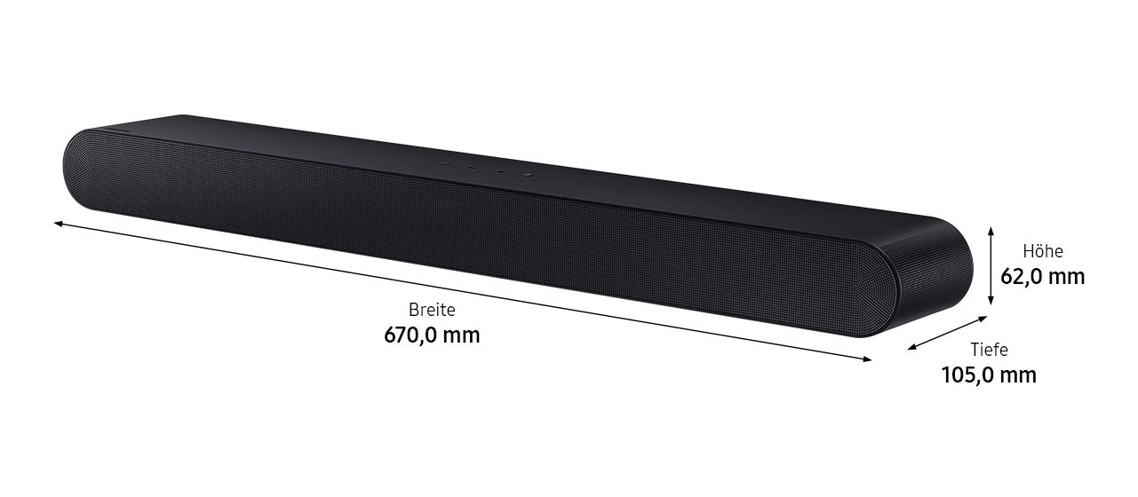 HW-S66GD/ZG Soundbar 200 W 5.0 Kanäle  (Schwarz) 