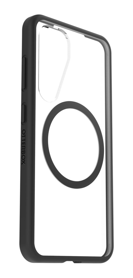 OtterBox React Magnet Case Cover für Samsung Galaxy S25 (Schwarz, Transparent) 