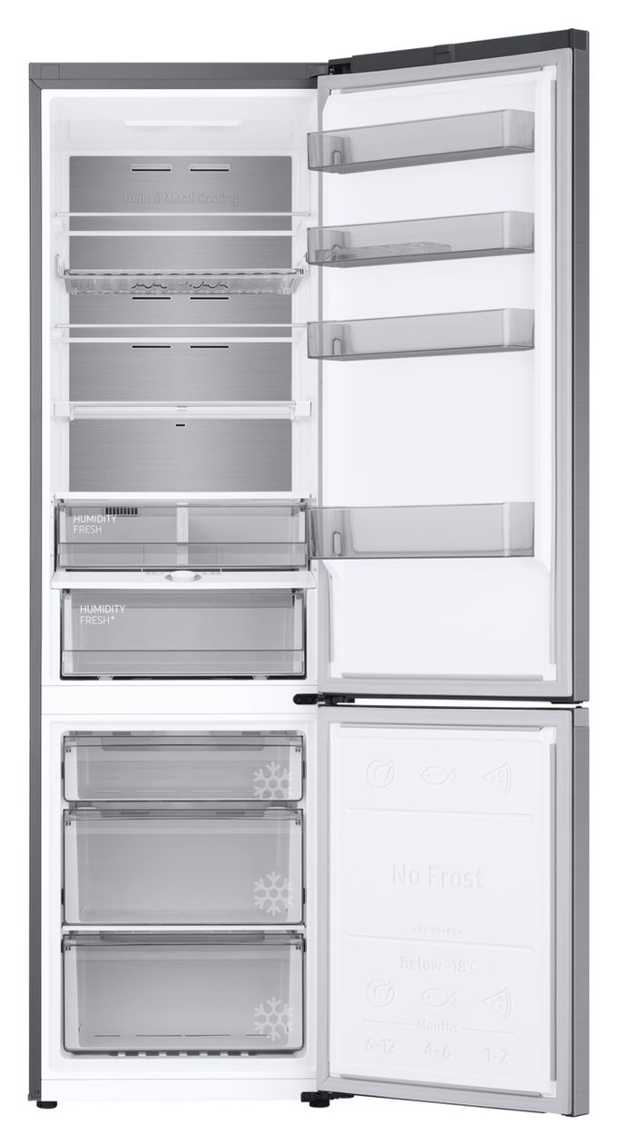 RB38C7AGWS9 273 l / 114 l Kühl-Gefrierkombi freistehend NoFrost 87 kWh Jahr  (Edelstahl) 