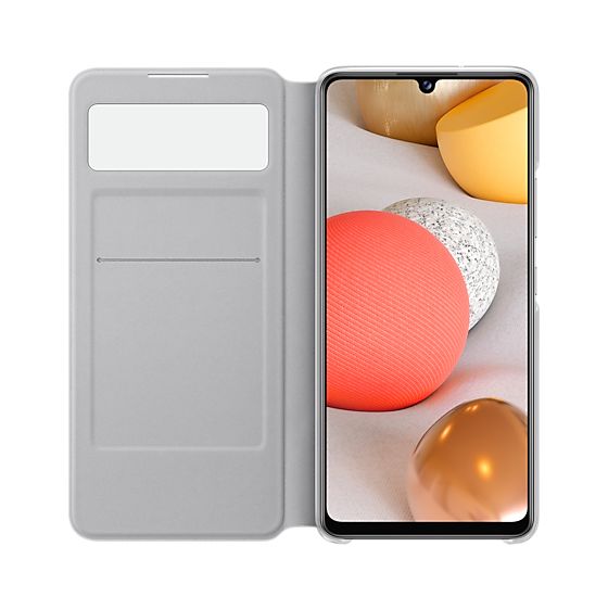S View Wallet Cover Geldbörsenhülle für Samsung Galaxy A42 5G  (Weiß) 