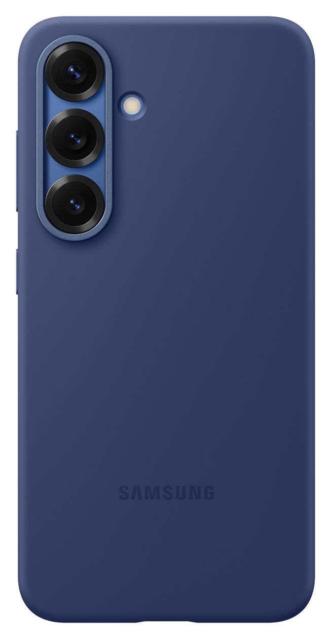 Silicone Case Cover für Samsung Galaxy S25  (Blau) 