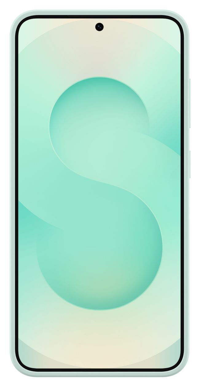 Silicone Case Cover für Samsung Galaxy S25  (Mintfarbe) 