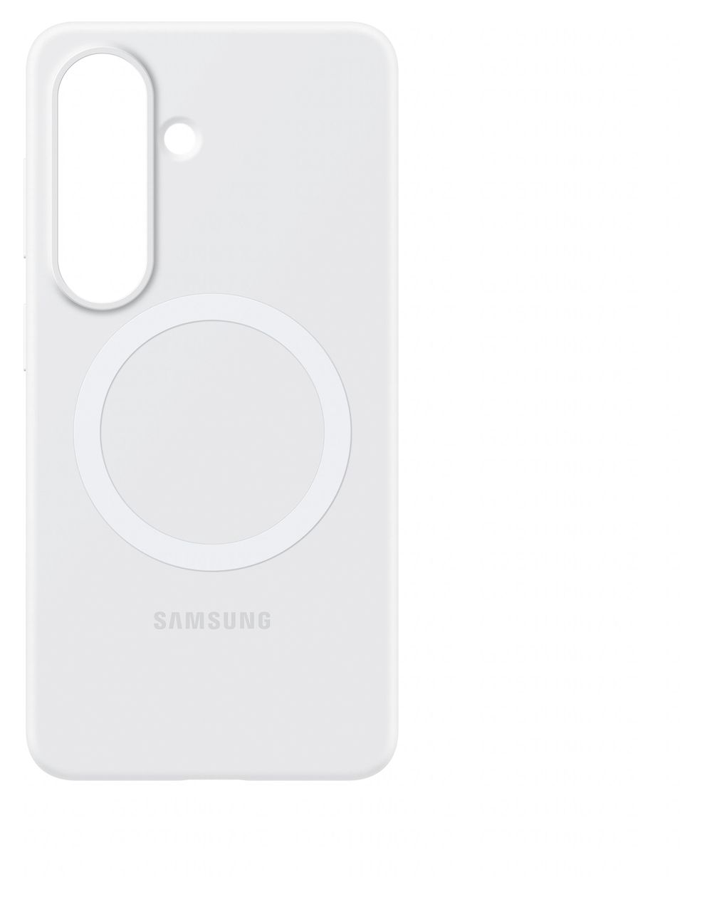 Silicone Magnet Case Cover für Samsung Samsung S26  (Weiß) 