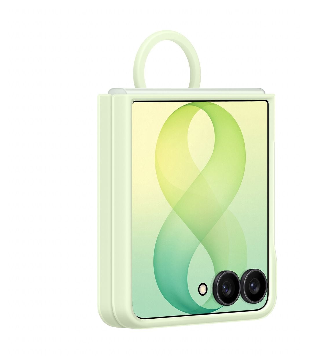 Silicone Magnet Case Cover für Samsung Z Flip8  (Grün) 