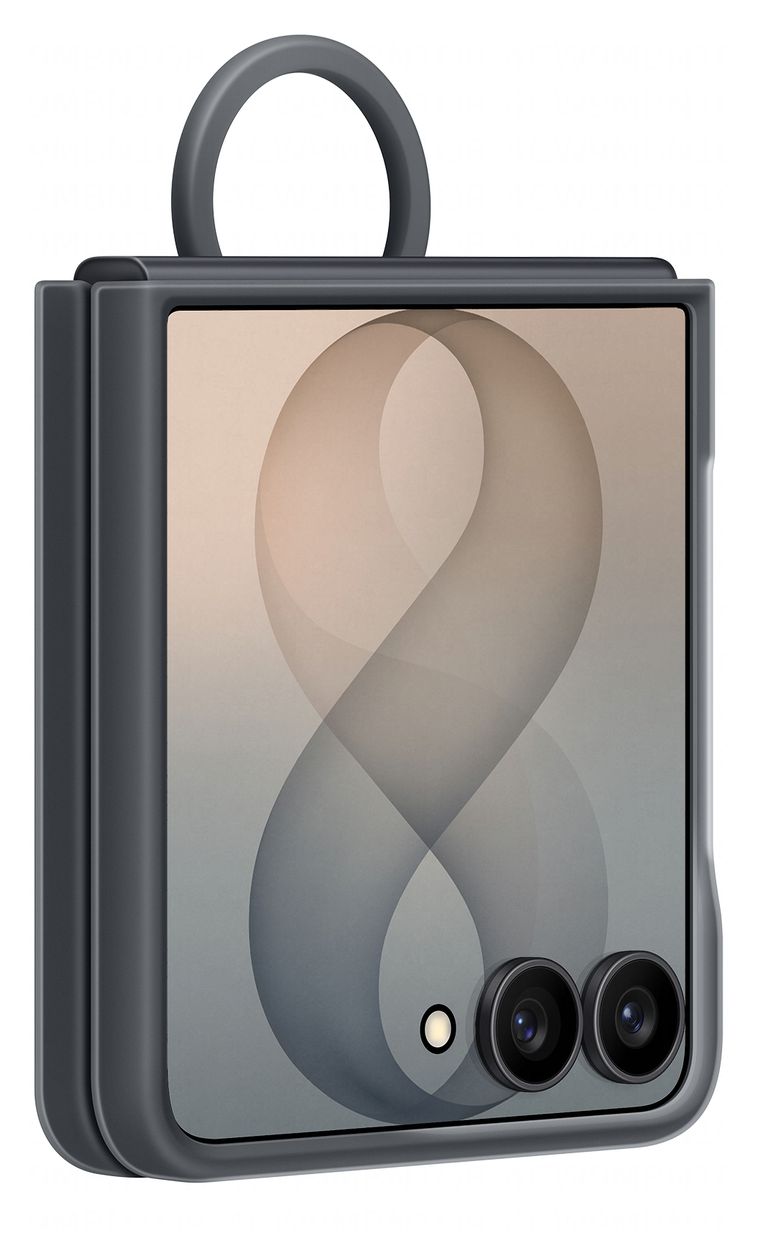 Silicone Magnet Case Cover für Samsung Z Flip8  (Schwarz) 