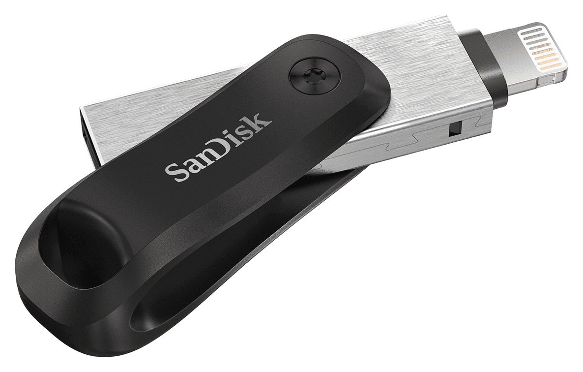 iXpand Go USB Type-A / Lightning Stick 64 GB  (Schwarz, Silber) 