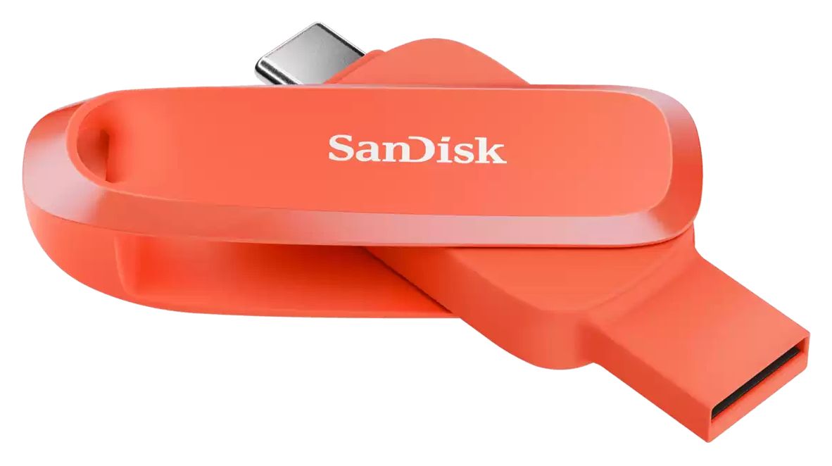 Phone Drive Android USB Type-C/USB Type-A Stick 128 GB  (Orange) 